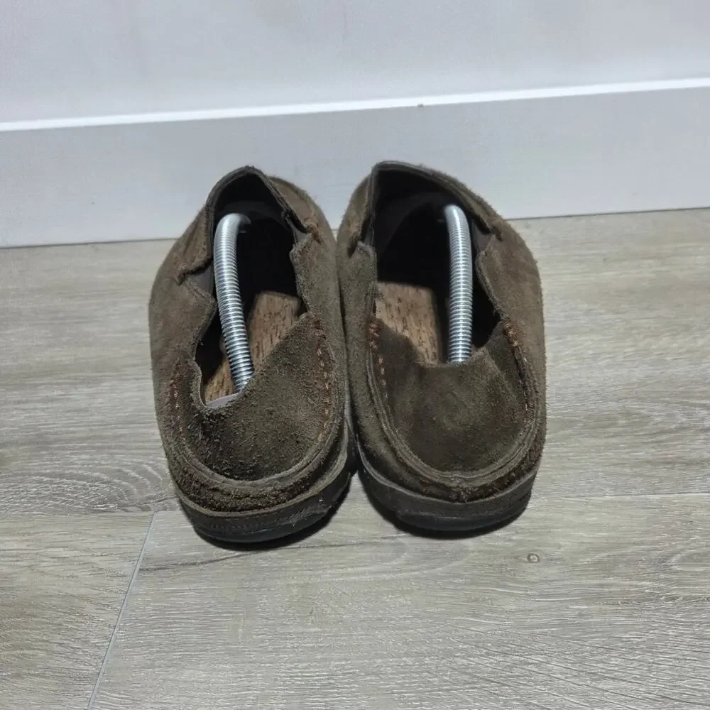 Olukai Men's Moloa Kohona Brown Suede Slip on Loafers Size 11